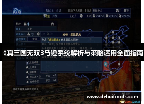《真三国无双3马镫系统解析与策略运用全面指南》
